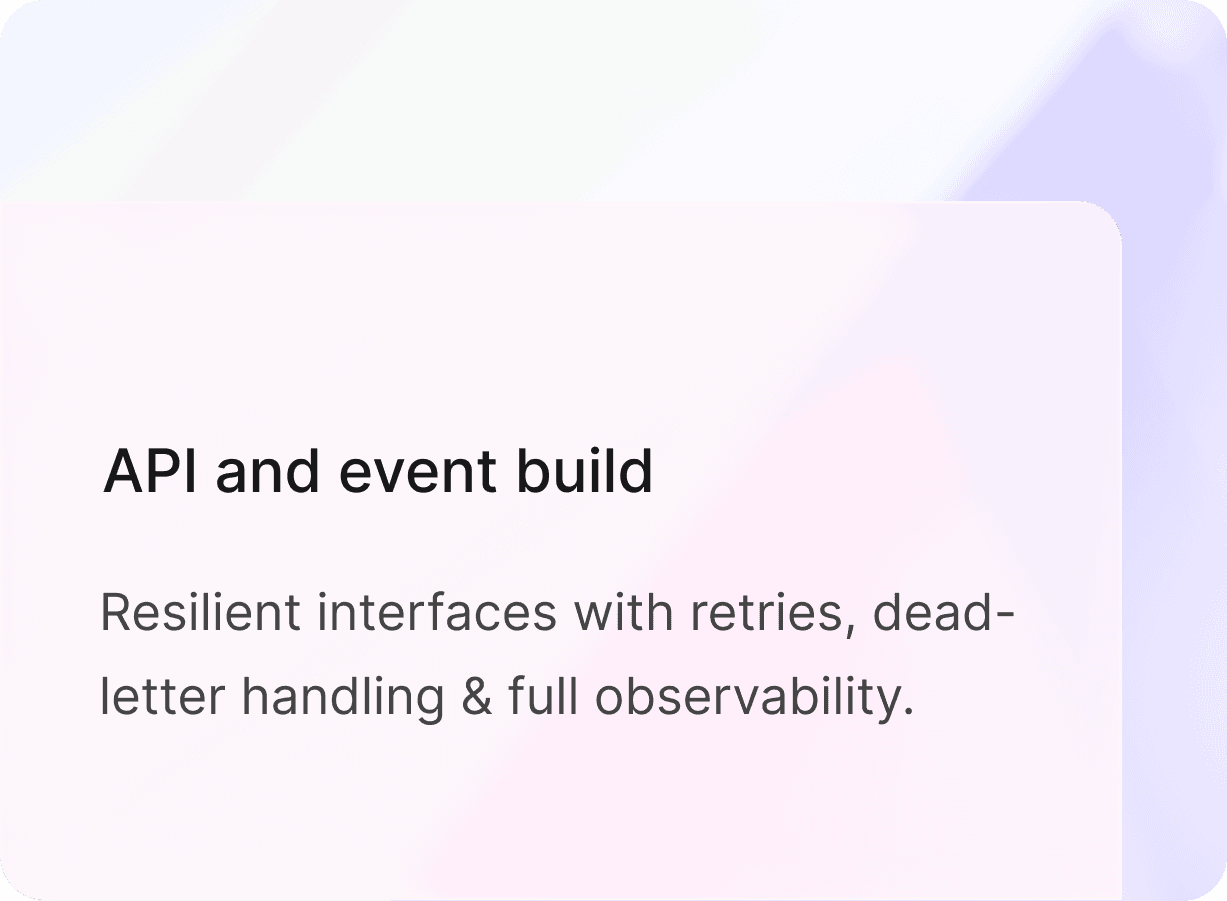 API and event build