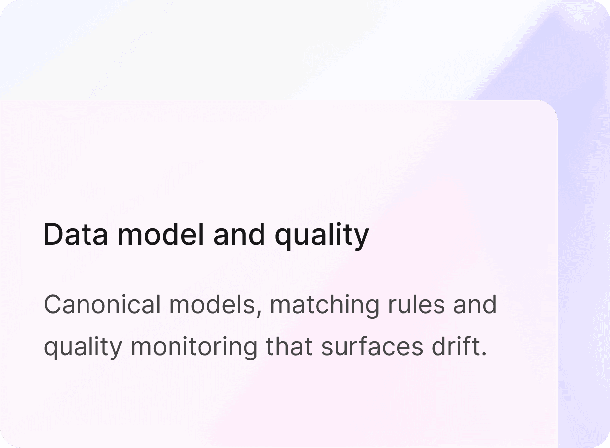 Data model and quality