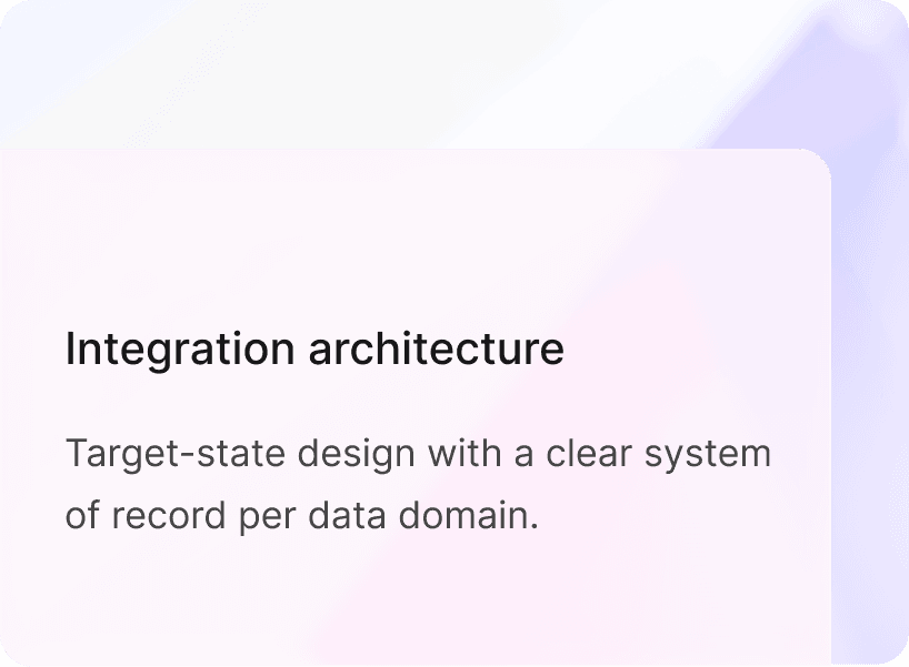 Integration architecture